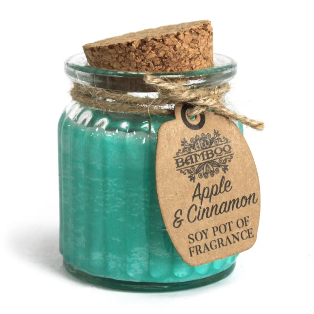 Vela de Soja Natural em Pote de Vidro