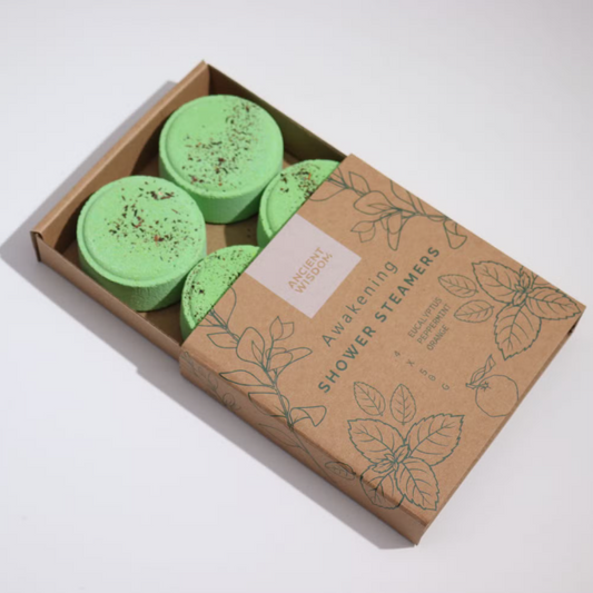 Zen Shower Steamers – Conjunto Aromático de 4 Pastilhas