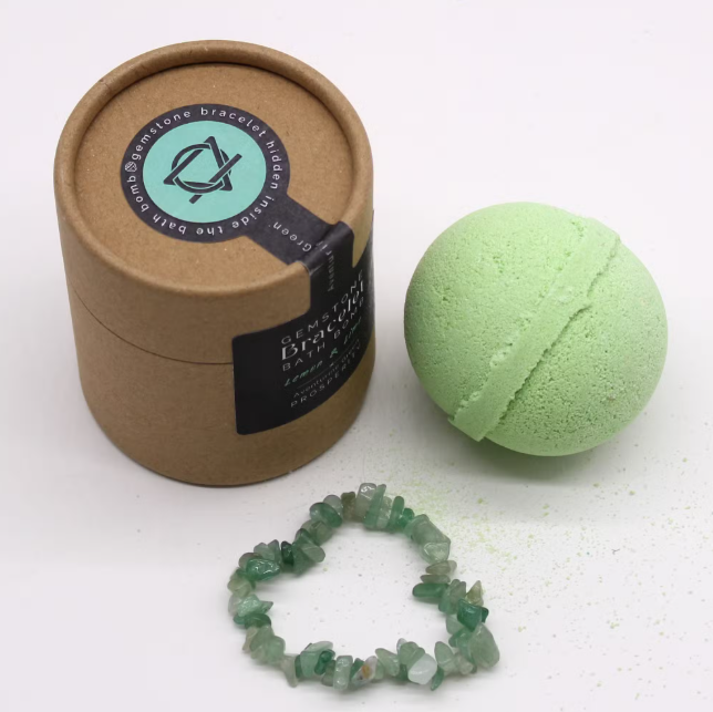 Bath Bomb com Pulseira de Cristal