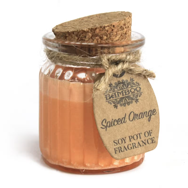 Vela de Soja Natural em Pote de Vidro