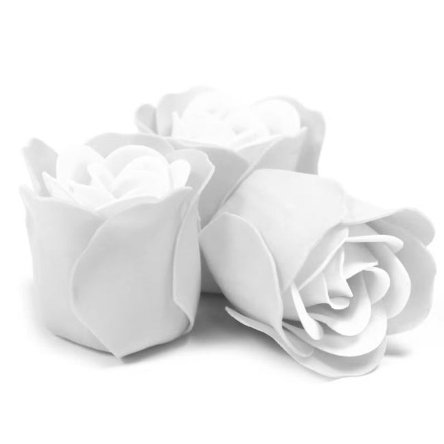 Caixa Coração de 3 Rosas de Sabonete