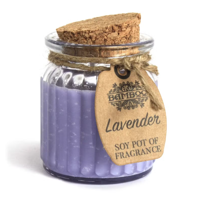 Vela de Soja Natural em Pote de Vidro