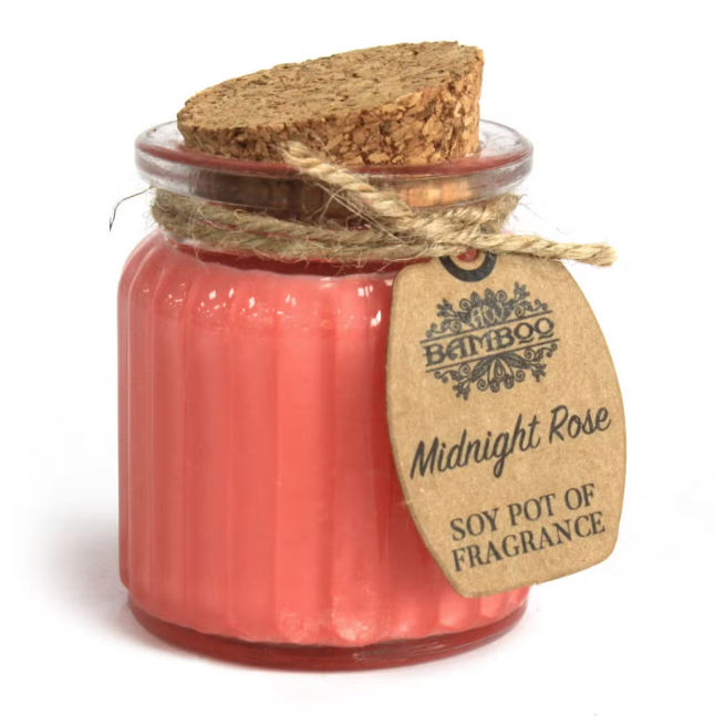 Vela de Soja Natural em Pote de Vidro