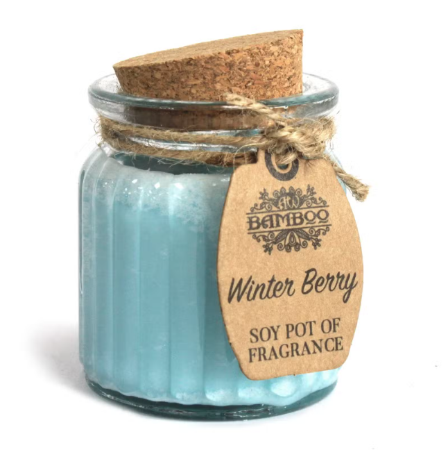 Vela de Soja Natural em Pote de Vidro